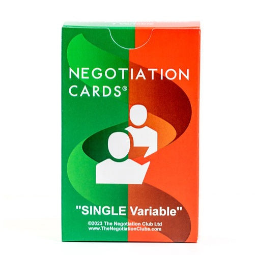 Single Variable Negotiation Cards